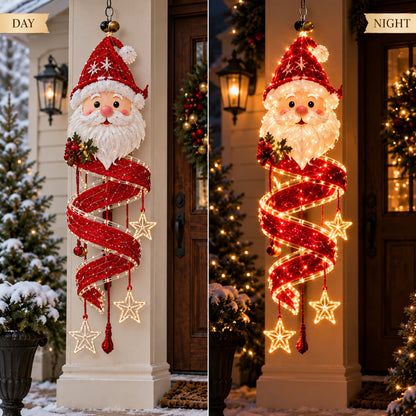 ⏳ Last Day 49% OFF – 🎄Christmas Magic Spiral™ Hanging LED Light Collection – 9 Festive Designs ✨ | Suspended Glowing Characters with Spiral Lights & Hanging Details for Porches, Windows, Entryways & Holiday Displays