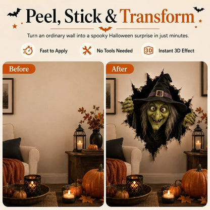 🔥Last Day 50% OFF-Halloween Break-In 3D Wall Decals