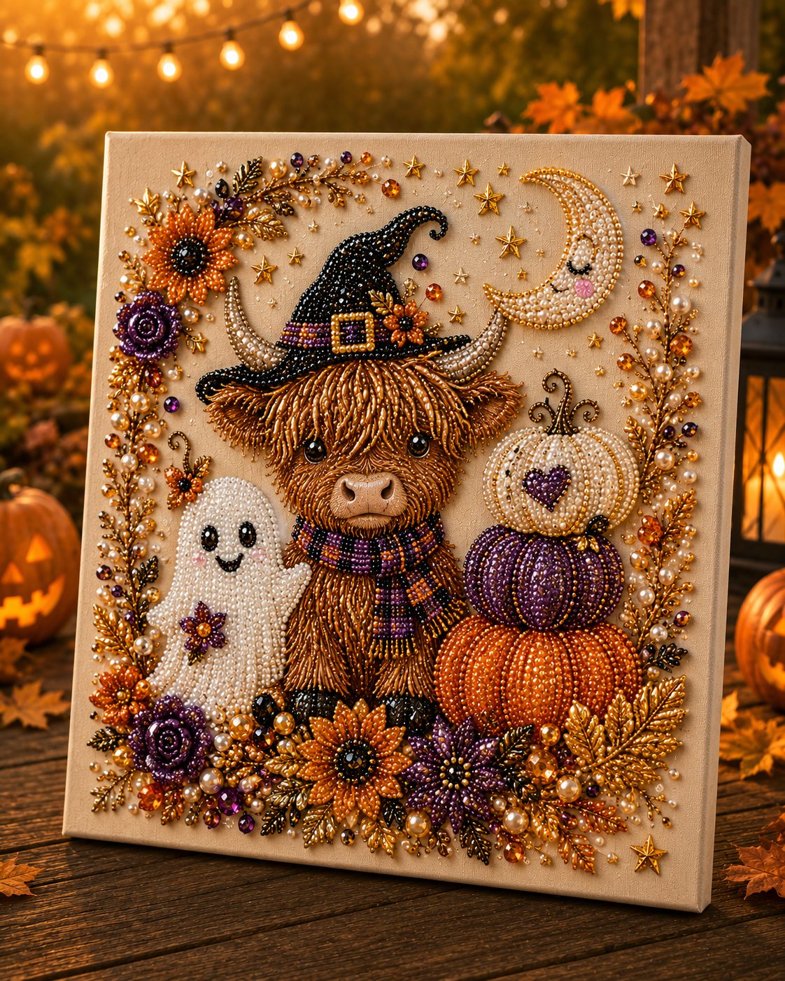 ? Last Day 60% OFF – ?✨ Halloween Pearl Art DIY Kit – Turn Tiny Pearls into Spooky-Cute Magic