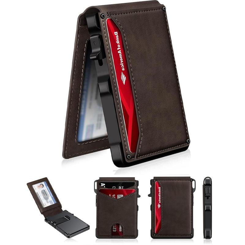 🔥⚡70K+ SOLD!💳Slim RFID-Blocking Men’s Wallet with Pop-Up Aluminum Money Clip — Stylish, Secure & Minimalist