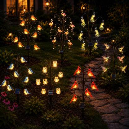 🦩Bird-Shaped Solar Stump Light