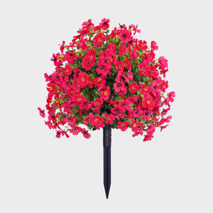 Artificial Eucalyptus and Violet Ground-Insert Floral Decoration