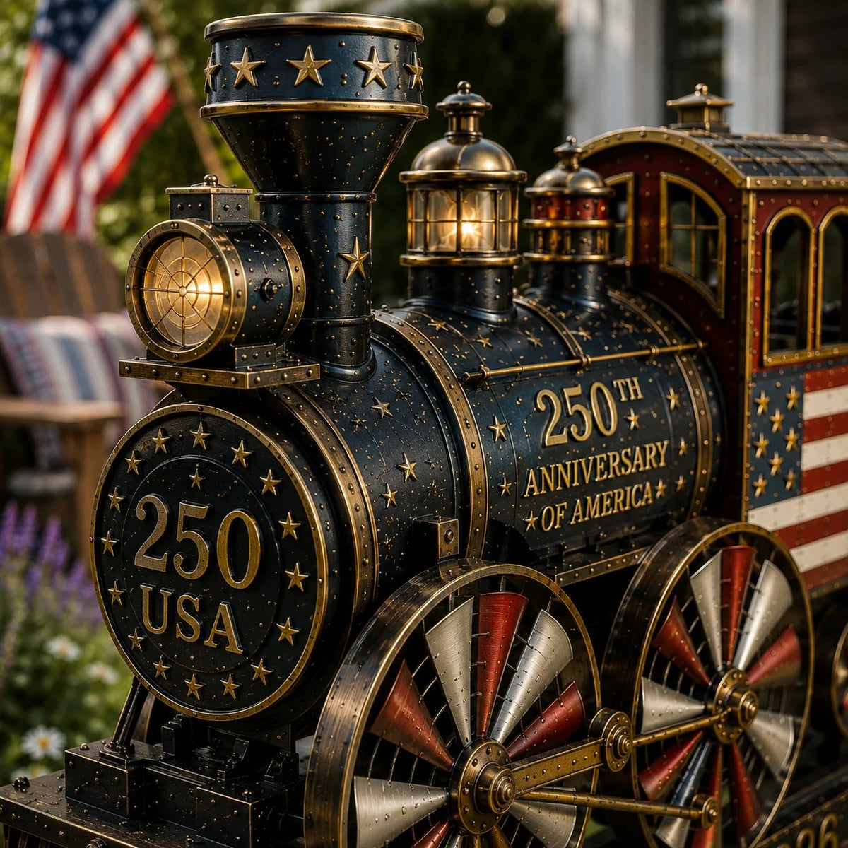 🔥Limited time 55% OFF🔥🚂USA 250 “Liberty Express” Train Garden Wind Spinner -✈️ (Free Delivery Fee)