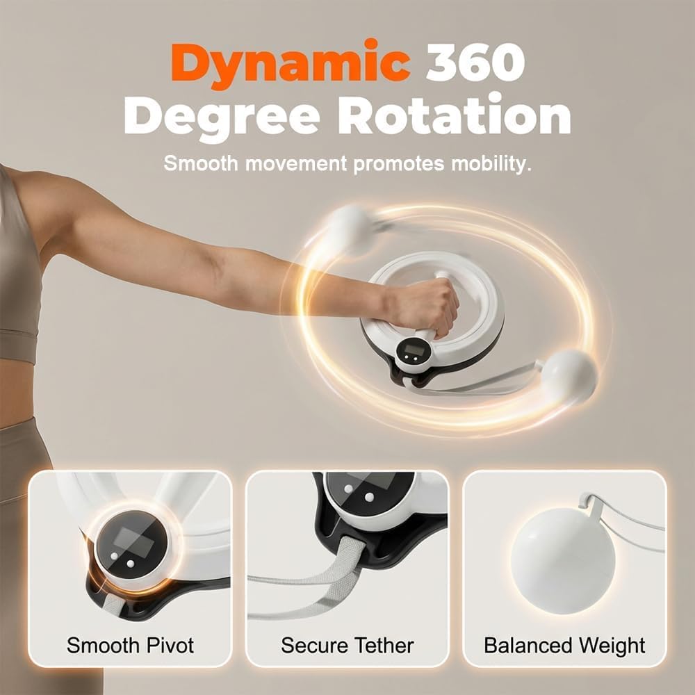 Smart Arm & Shoulder Exercise Hoop with Digital Tracker