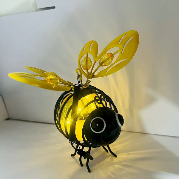 🌙🍃🪴 LIMITED-TIME 50% OFF! Hanging Solar Bee Light – Spread Joy Day and Night 🌞🌜