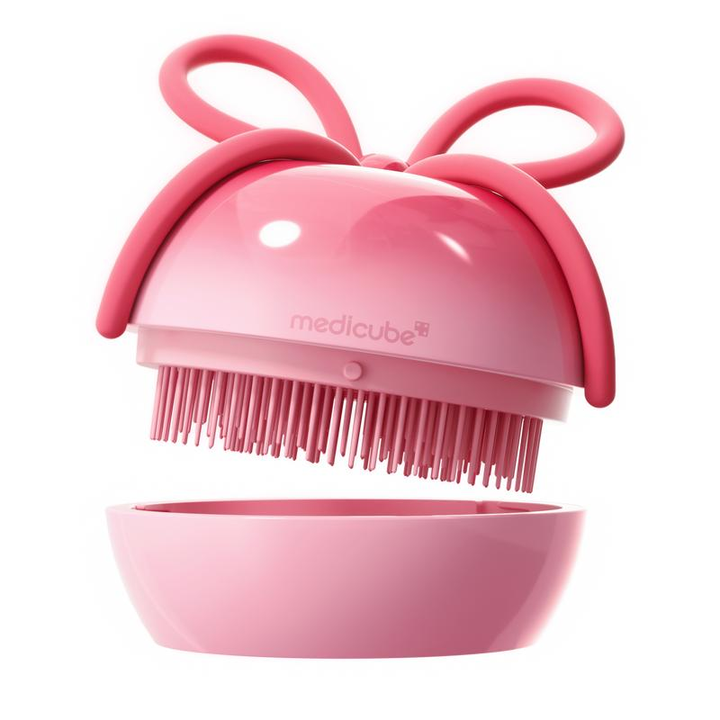 🎀 Ribbon Cherry Glass Hair Brush – Gentle Detangling for Smooth, Shiny Hair