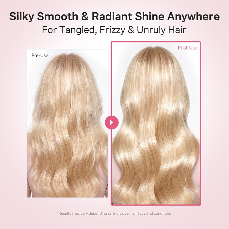 🎀 Ribbon Cherry Glass Hair Brush – Gentle Detangling for Smooth, Shiny Hair
