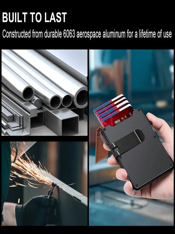 🔥⚡70K+ SOLD!💳Slim RFID-Blocking Men’s Wallet with Pop-Up Aluminum Money Clip — Stylish, Secure & Minimalist