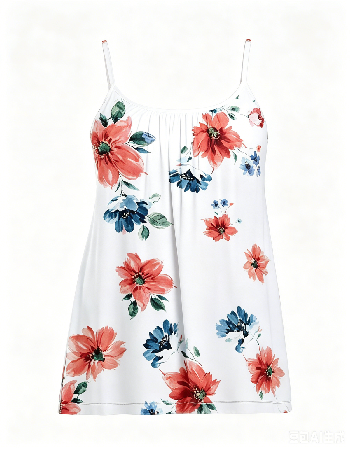 Women's Cool Flowy Bra Cami | with Built-in Cups | Relaxed Fit | Adjustable Spaghetti Strap