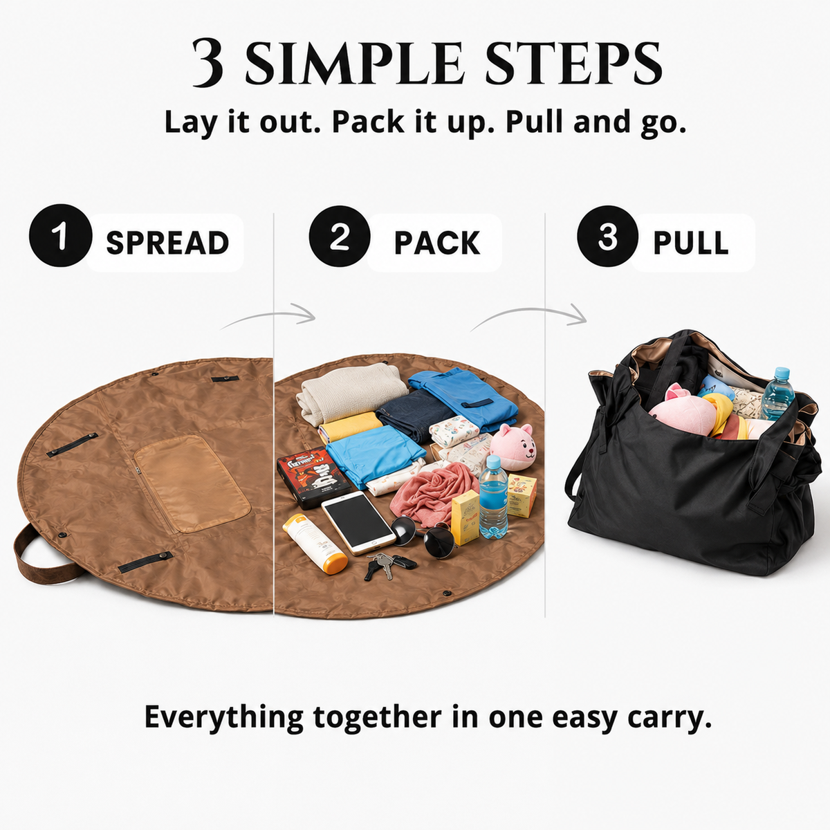 Pack & Go Open-Flat Tote Bag