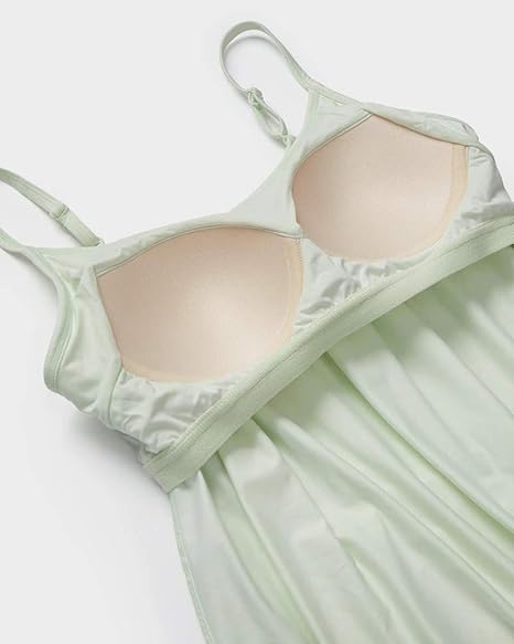 Women's Cool Flowy Bra Cami | with Built-in Cups | Relaxed Fit | Adjustable Spaghetti Strap
