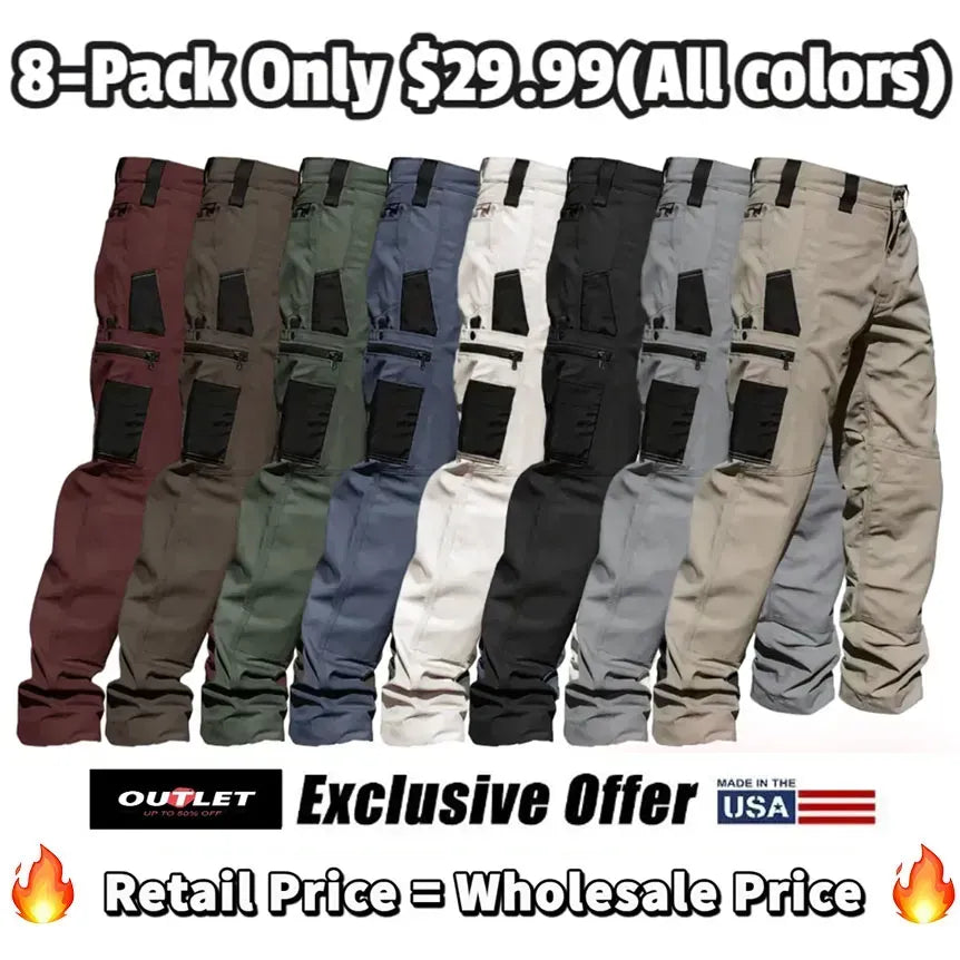 🔥Men's Loose-Fit Utility Jeans🔥15-Pack - All Colors Included, Only $29.99