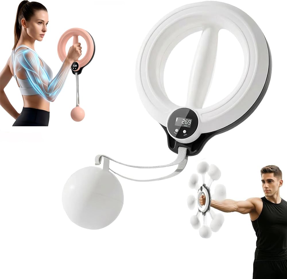 Smart Arm & Shoulder Exercise Hoop with Digital Tracker