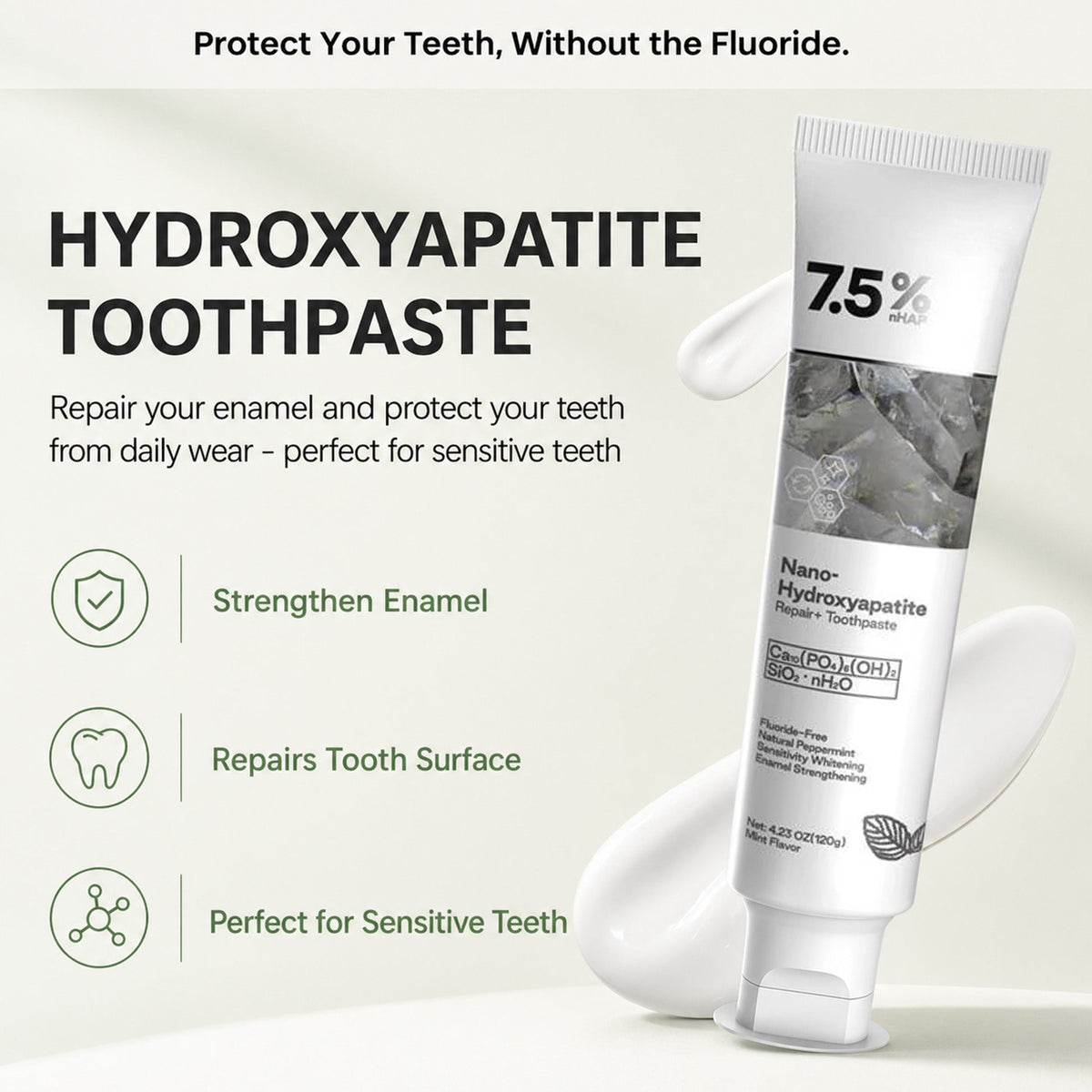 Hydroxyapatite Remineralizing Toothpaste