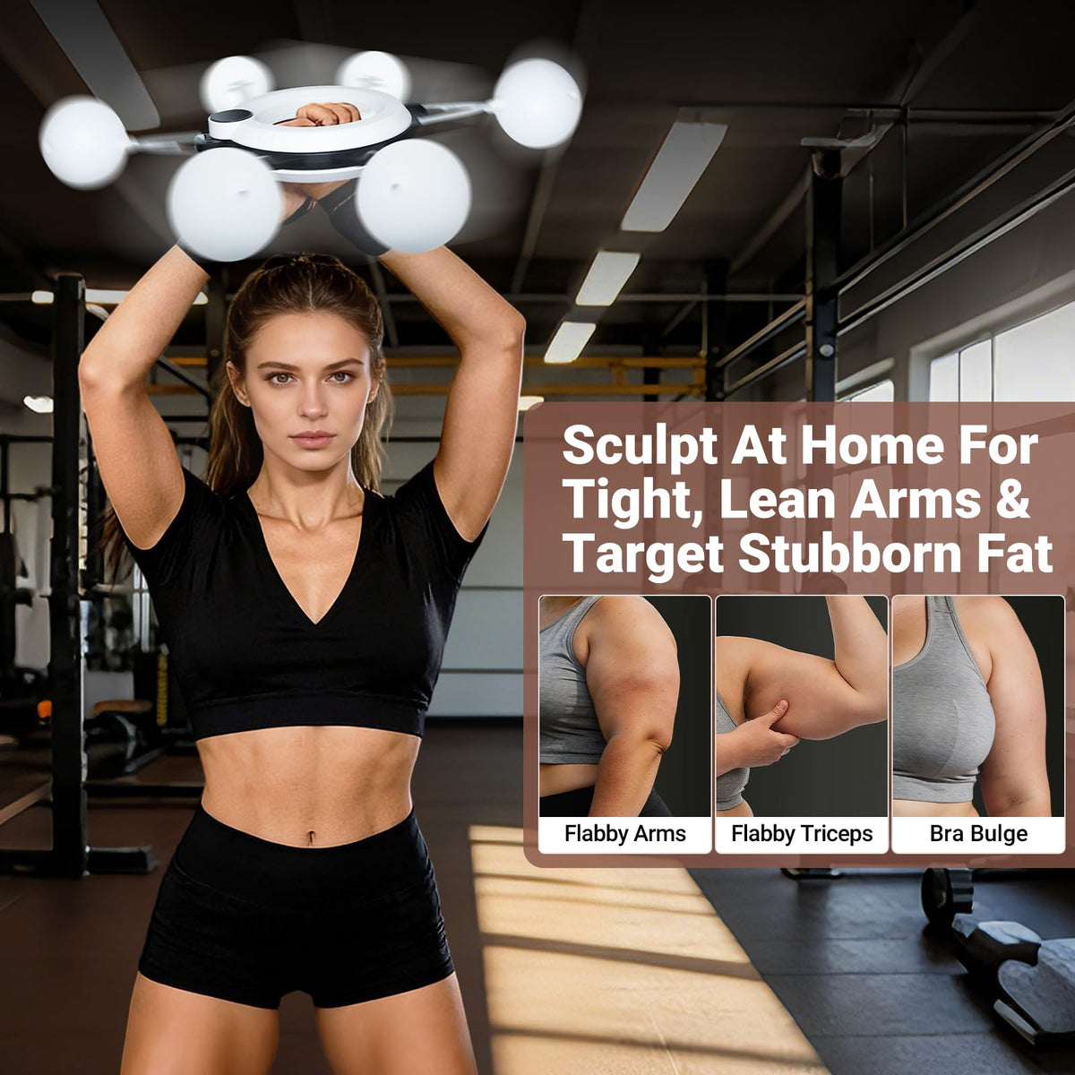 Smart Arm & Shoulder Exercise Hoop with Digital Tracker