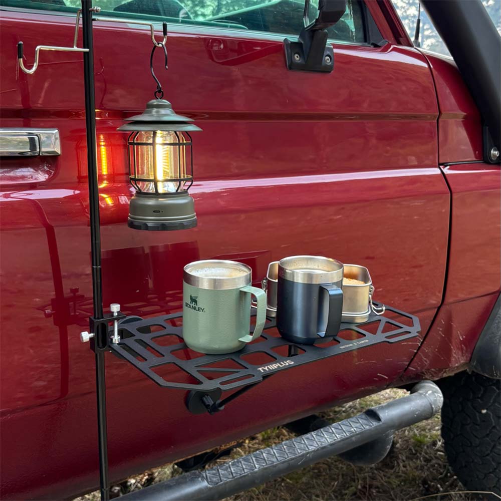 Heavy-Duty Magnetic Vehicle Side Table | Portable Grid Camp Desk