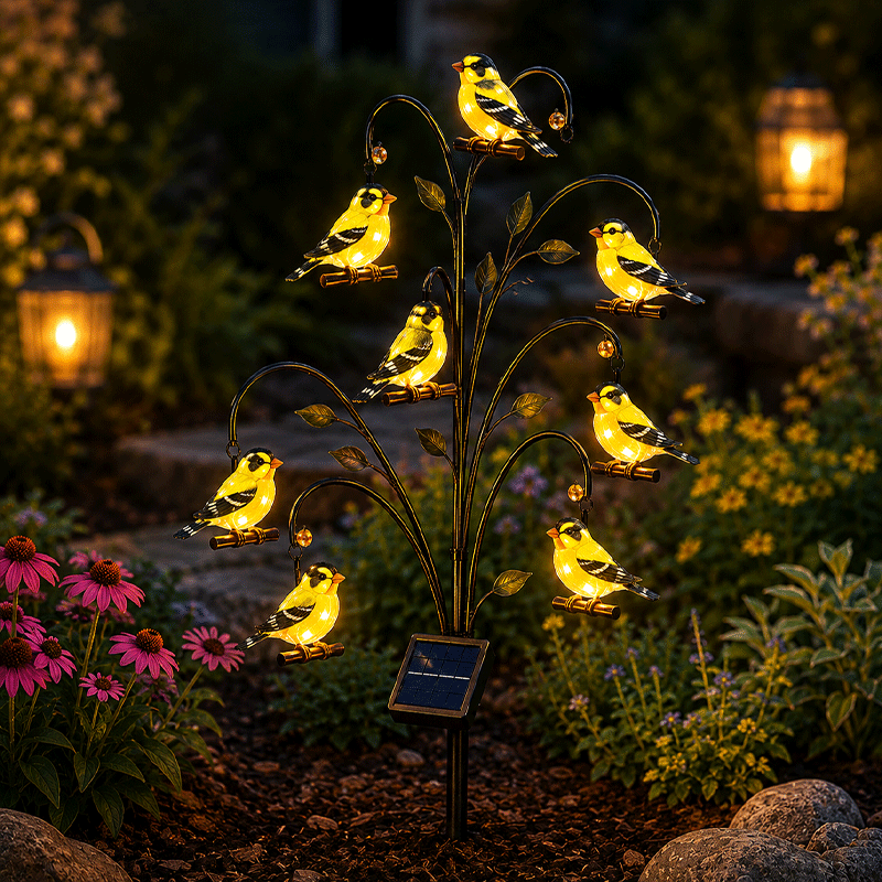 🦩Bird-Shaped Solar Stump Light