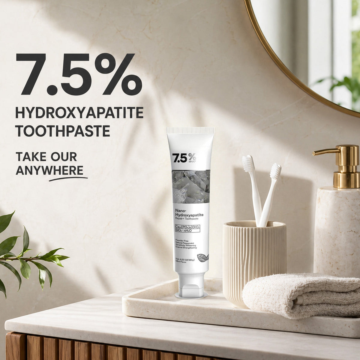 Hydroxyapatite Remineralizing Toothpaste