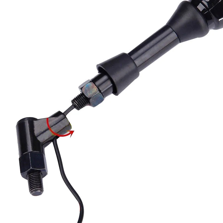 LED ghost claw rearview mirror