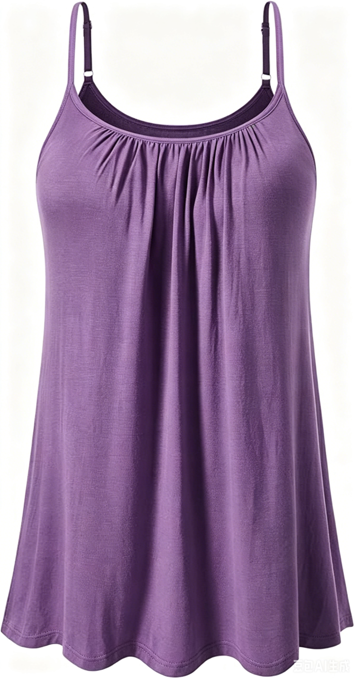 Women's Cool Flowy Bra Cami | with Built-in Cups | Relaxed Fit | Adjustable Spaghetti Strap