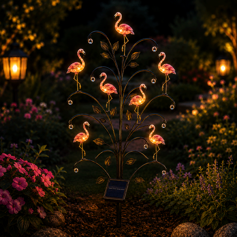 🦩Bird-Shaped Solar Stump Light