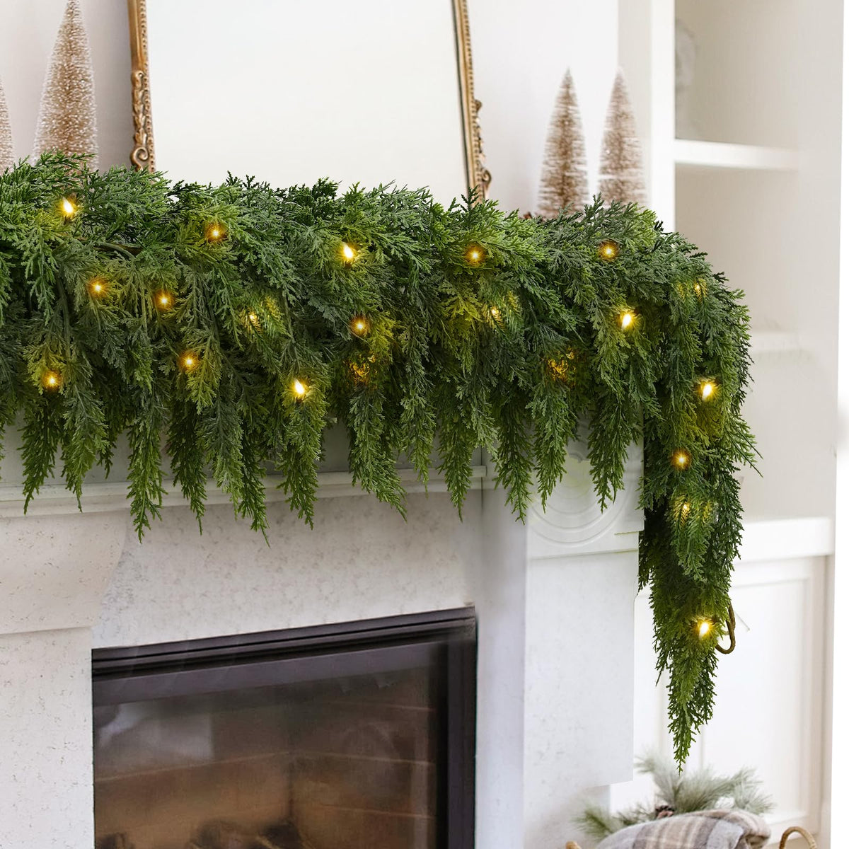 💥 Pre-lit Christmas Cedar Garland