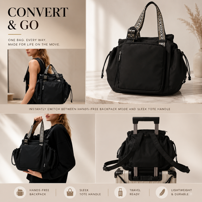 16-Compartment Convertible Travel & Everyday Bag