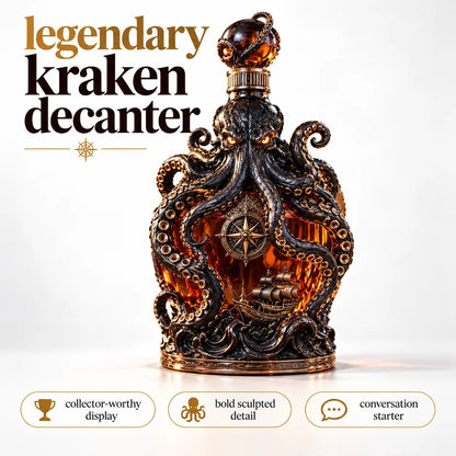 Dark Abyss Kraken Decanter – Sculpted Collector Bottle for Home Bar & Gifting
