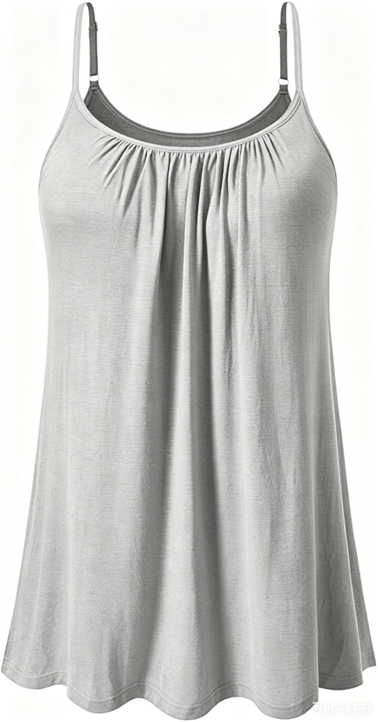 Women's Cool Flowy Bra Cami | with Built-in Cups | Relaxed Fit | Adjustable Spaghetti Strap