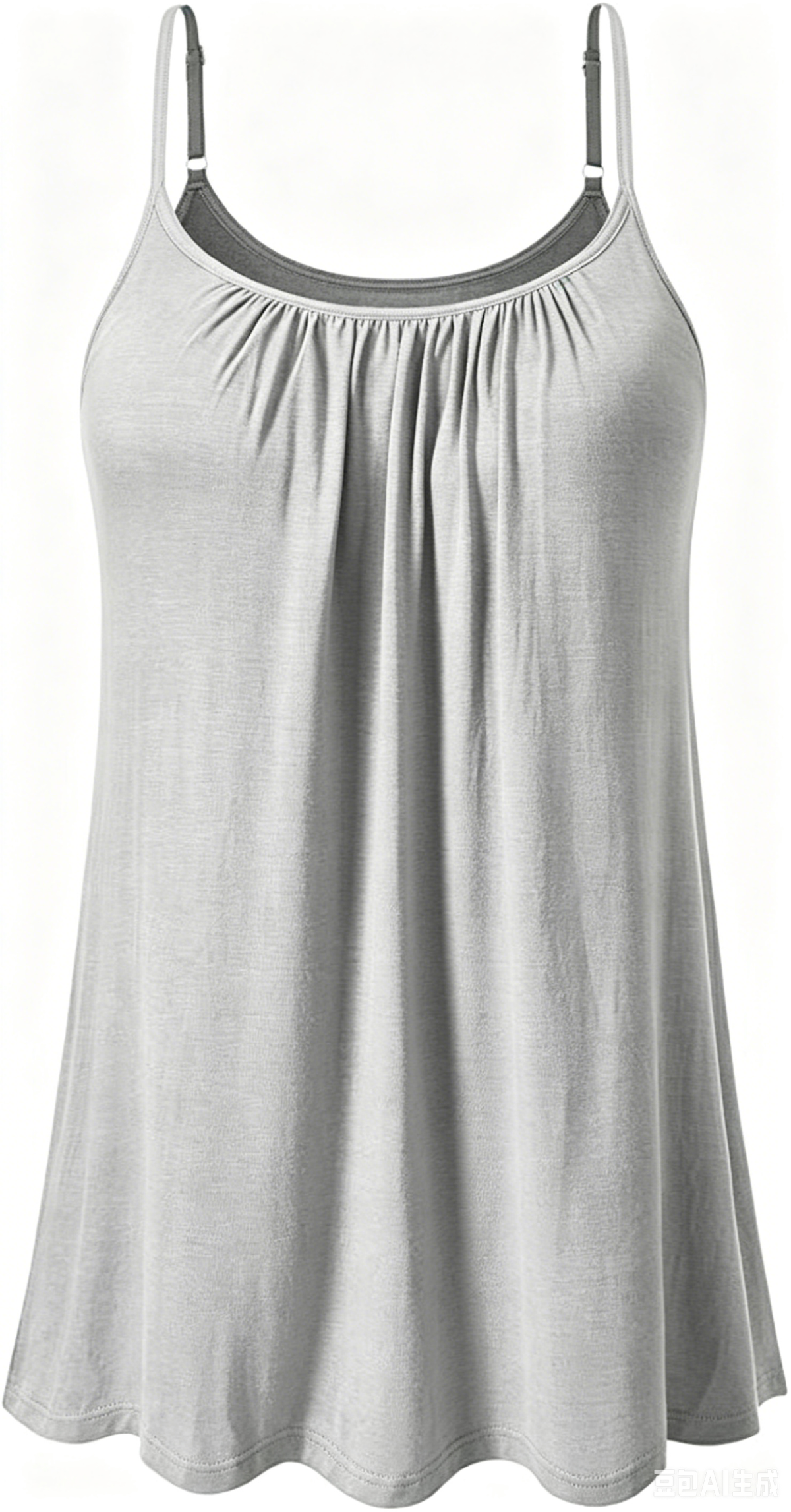 Women's Cool Flowy Bra Cami | with Built-in Cups | Relaxed Fit | Adjustable Spaghetti Strap