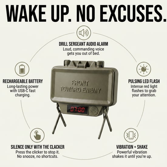 Claymore Mine Alarm Clock