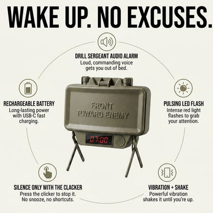 Claymore Mine Alarm Clock