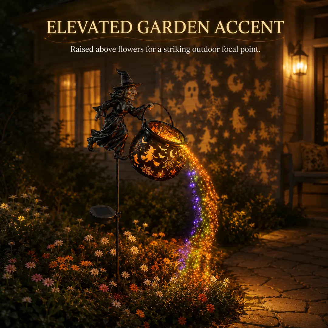 🧙‍♀️Halloween Early Bird Special Sale 49% OFF-Halloween Witch Cauldron Garden Light