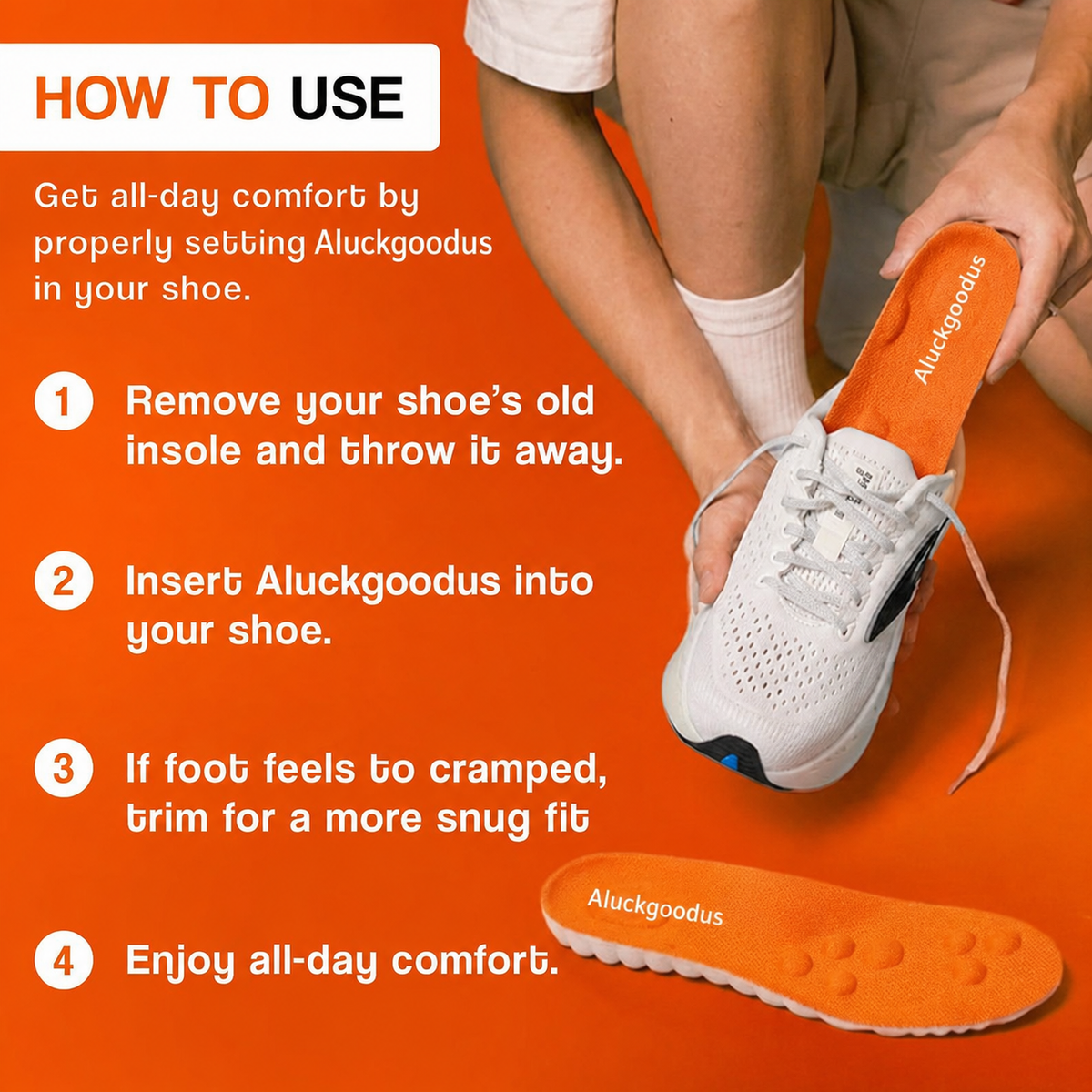 Massage Insoles For Tired, Aching Feet
