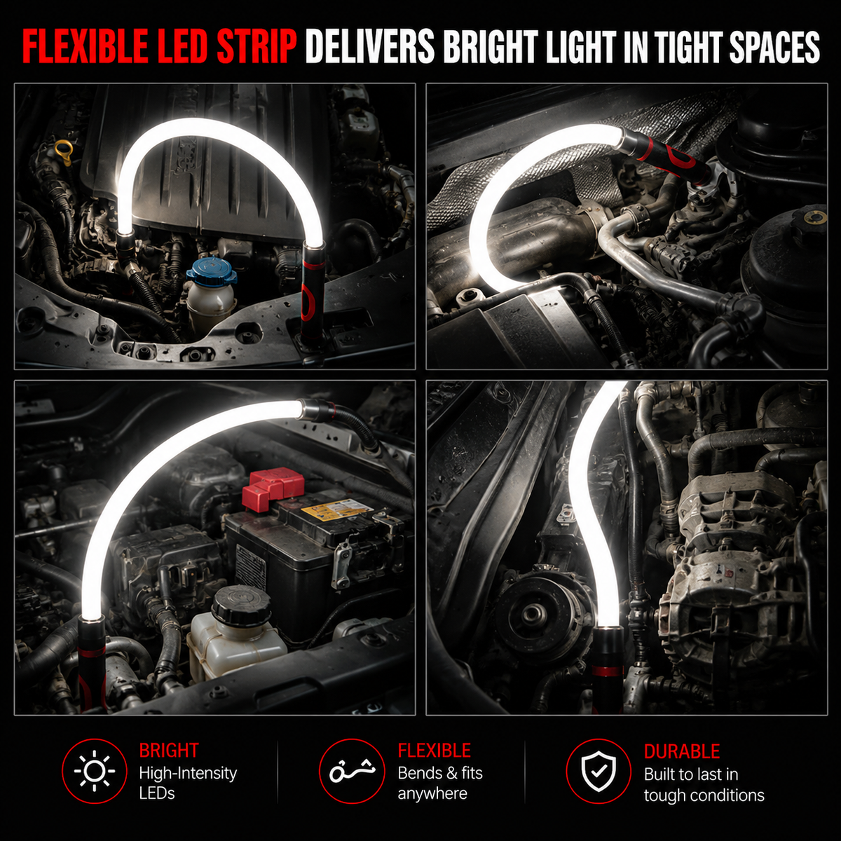 30" Bendable LED Work Light