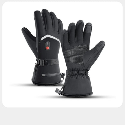 🔥 Rechargeable Heated Gloves with Digital Display & Flip-Open Fingertips
