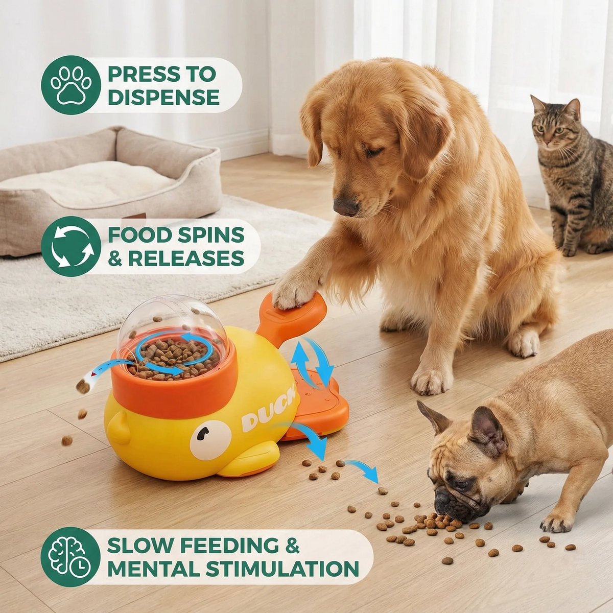 Interactive Pet Treat Dispenser