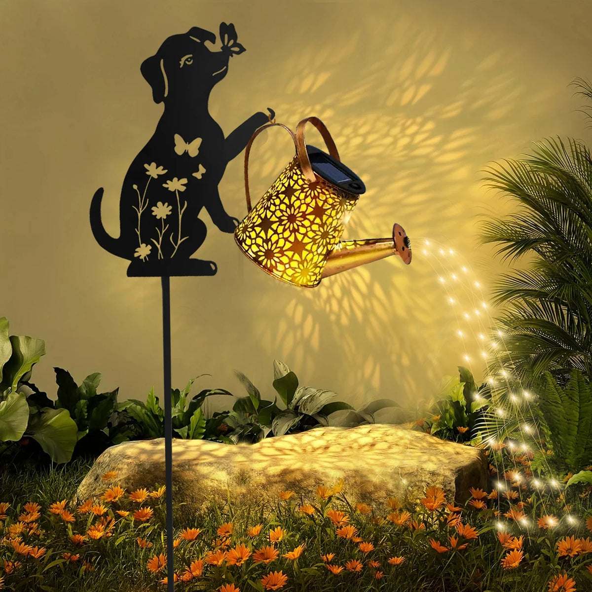 Outdoor Solar Watering Can Light