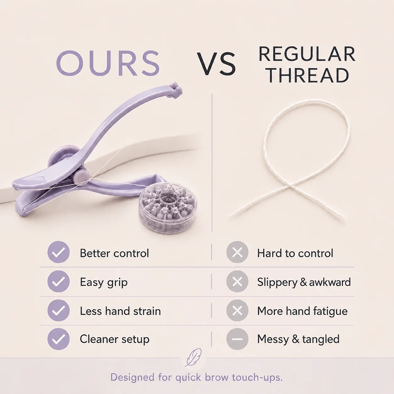 🔥 50% OFF TODAY🔥Precise Brow Threading Tool