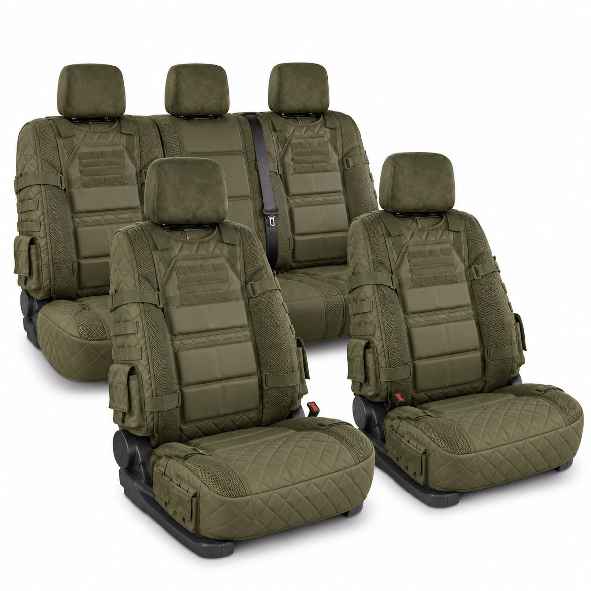 🎖️ Military‐Style Auto Seat Protectors|Universal Fit Heavy‐Duty Cushion For Long‐Drive Vehicle Owners