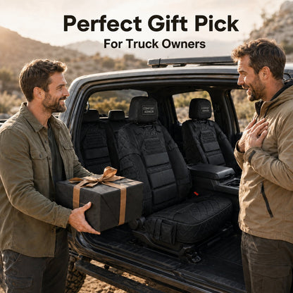 🎖️ Military‐Style Auto Seat Protectors|Universal Fit Heavy‐Duty Cushion For Long‐Drive Vehicle Owners