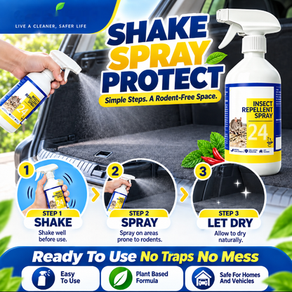 🐀50% OFF NOW ! ✨All-Purpose Rodent Repellent Spray – Non-Toxic Safe Indoor Mouse Deterrent