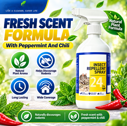 🐀50% OFF NOW ! ✨All-Purpose Rodent Repellent Spray – Non-Toxic Safe Indoor Mouse Deterrent