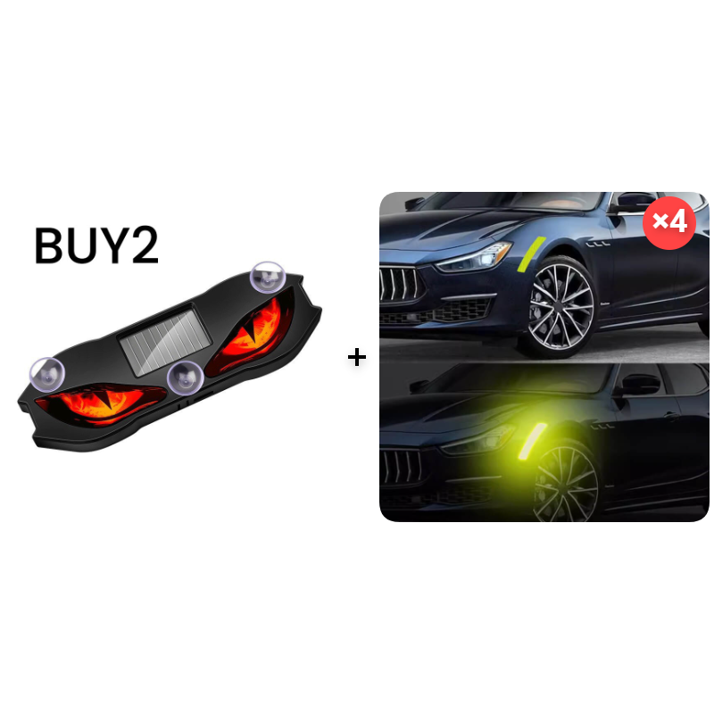Solar-Powered LED Car Safety Light