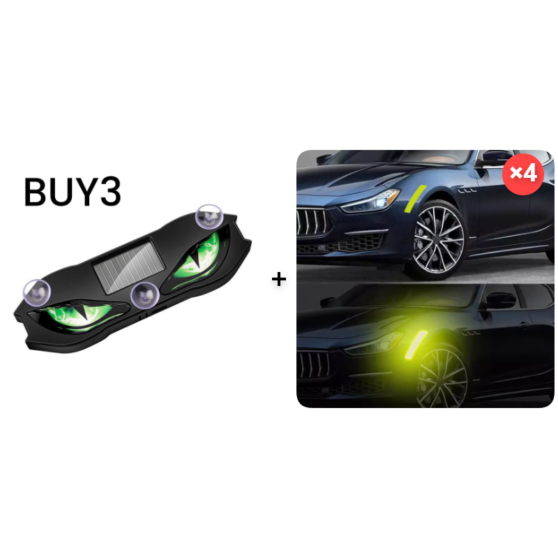 Solar-Powered LED Car Safety Light