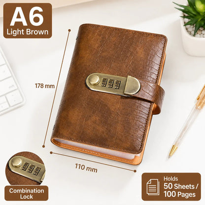 🔥 Last Day 49% OFF– Lockable A6 Savings Notebook with 3-Digit Combination Lock 💰