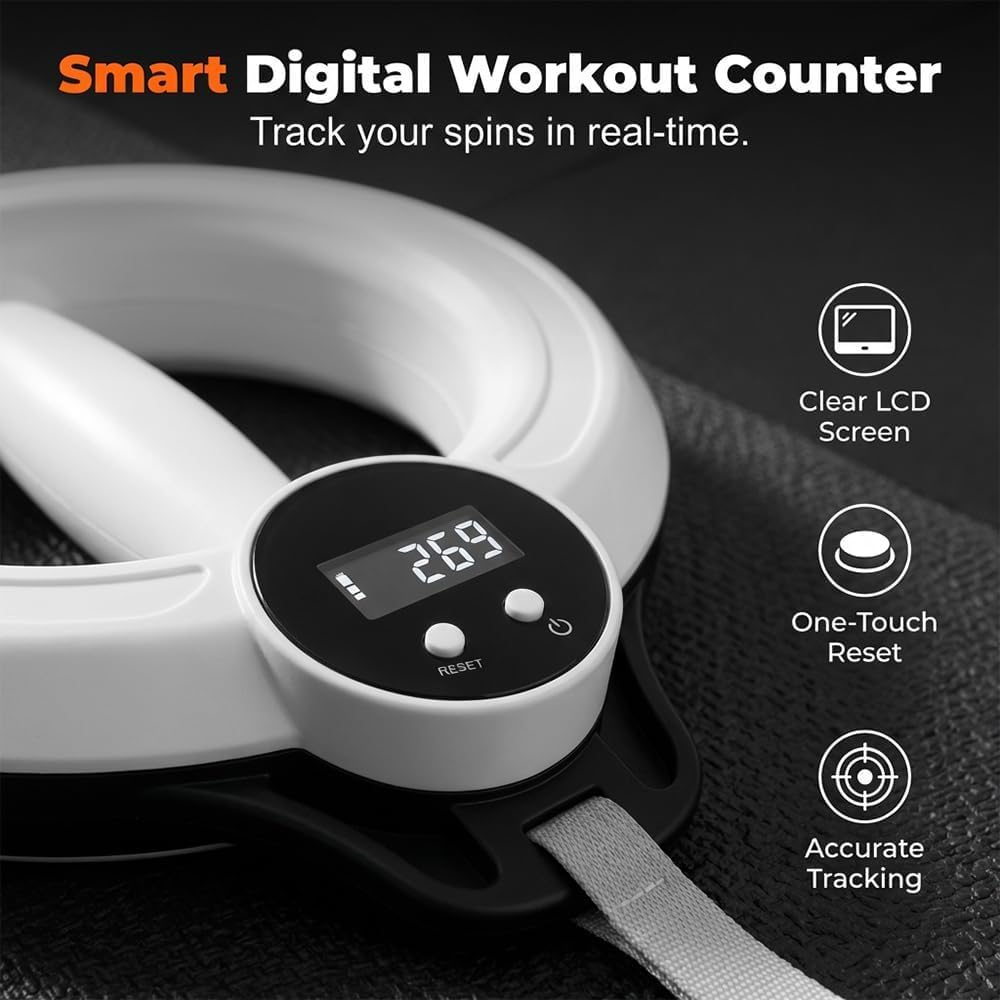 Smart Arm & Shoulder Exercise Hoop with Digital Tracker