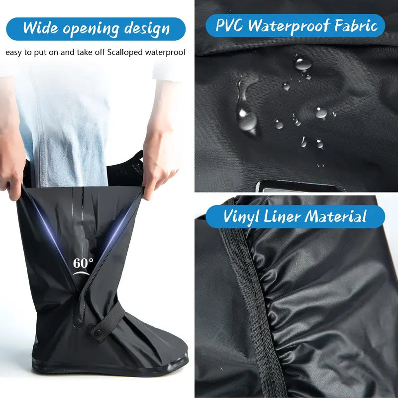 Waterproof Rain Boot Shoe Cover Non-Slip Waterproof Boot Covers 🥾