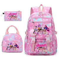 pink  Backpack+Insulated Lunch Bag+Pencil Case