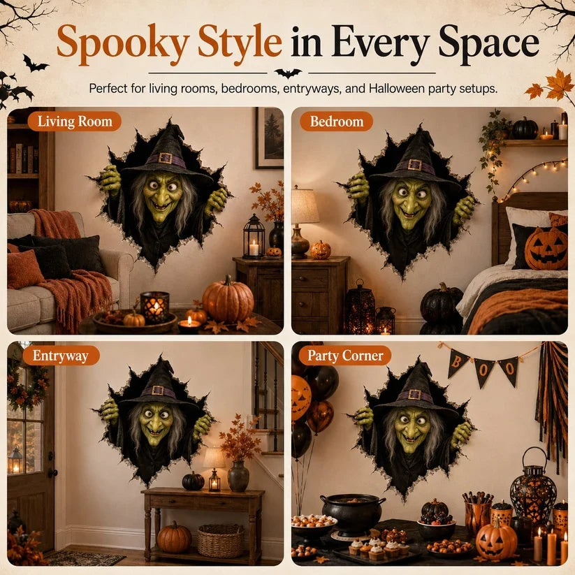 🔥Last Day 50% OFF-Halloween Break-In 3D Wall Decals